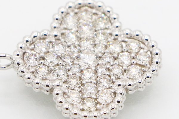 PT900/850 ダイアイリペンダントネックレス 1.00ct 5.20g　拡大