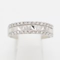 PT950 ダイアイリリング 0.30ct 3.40g
