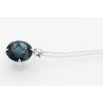 スタージュエリー K18WG ブルートパーズダイアイリペンダントネックレス 0.03ct 4.00g　サイド