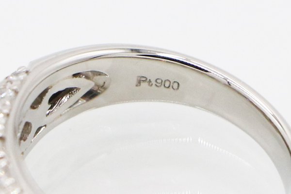 PT900 ダイアイリリング 2.00ct 9.10g　刻印