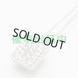 K18WG/PT900 ダイアイリペンダントネックレス 2.00ct 8.60g