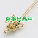 K18 ダイアイリペンダントネックレス 0.18ct 0.08ct 4.80g