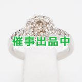 K18WG ダイアイリリング 1.00ct 5.00g