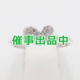 K18WG ダイアイリリング 0.12ct 2.40g