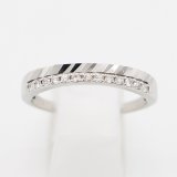PT950 ダイアイリリング 0.15ct 3.00g