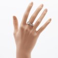 PT900 ダイアイリリング 0.567ct 0.40ct 6.60g　装着イメージ