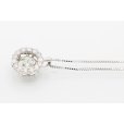 PT900/850 ダイアイリペンダントネックレス 0.545ct 0.50ct 4.60g　サイド