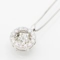 PT900/850 ダイアイリペンダントネックレス 0.545ct 0.50ct 4.60g