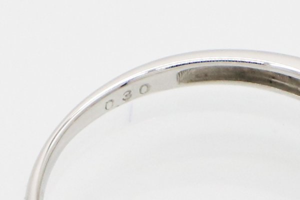 PT950 ダイアイリリング 0.30ct 3.40g 1.30g　刻印(2)