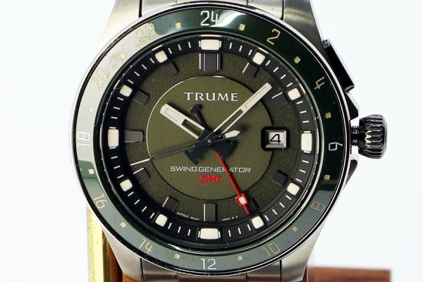 セイコーエプソン　トゥルーム　ＴＲ－ＭＥ２００７　カーキ文字盤　限定　表面拡大