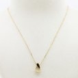 星の砂　K18 ダイアイリペンダントネックレス 0.22ct 4.00g　装着イメージ