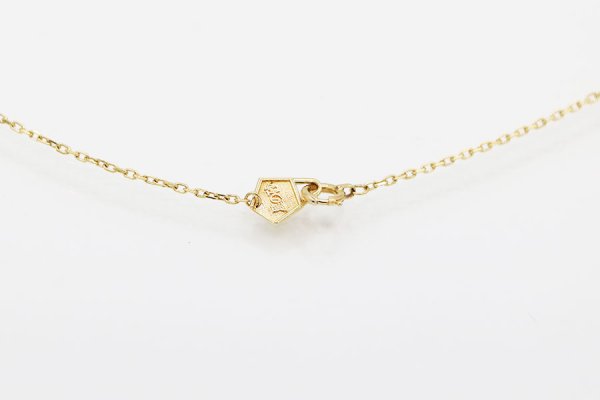 星の砂　K18 ダイアイリペンダントネックレス 0.22ct 4.00g　留め具