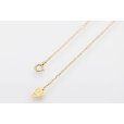星の砂　K18 ダイアイリペンダントネックレス 0.22ct 4.00g　留め具外したイメージ