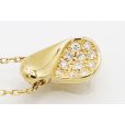 星の砂　K18 ダイアイリペンダントネックレス 0.22ct 4.00g　表面拡大