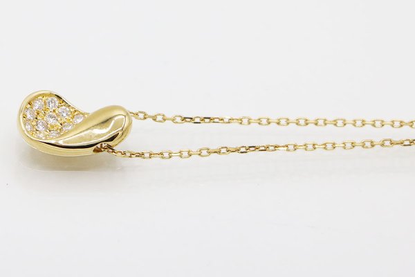 星の砂　K18 ダイアイリペンダントネックレス 0.22ct 4.00g　サイド