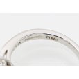ティファニー　PT950 ダイアイリフラワーリング 4.00g　刻印