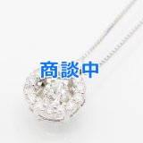 PT900/850 ダイアイリペンダントネックレス 0.545ct 0.50ct 4.60g