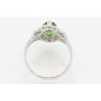 PT900 クロムトルマリンダイアイリリング 1.46ct 0.22ct 5.20g　内側