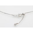 PT900/850/K18 ダイアイリペンダントネックレス 0.23ct 6.80g　留め具