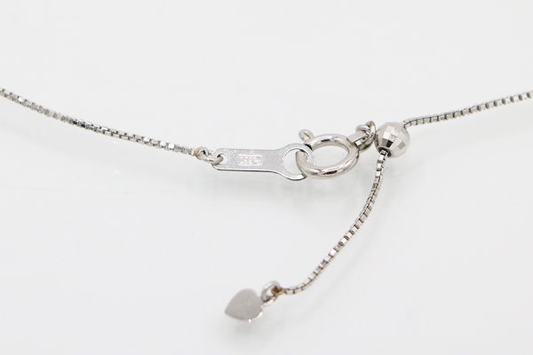 PT900/850/K18 ダイアイリペンダントネックレス 0.23ct 6.80g　留め具