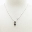 PT900/850/K18 ダイアイリペンダントネックレス 0.23ct 6.80g　装着イメージ