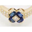 K18 サファイアダイアイリリング 1.13ct 0.20ct 4.70g　拡大
