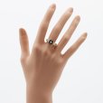 K18 サファイアダイアイリリング 1.13ct 0.20ct 4.70g　装着イメージ