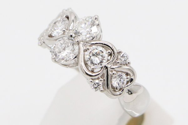 PT900 ダイアイリリング 1.52ct 10.80g　サイド