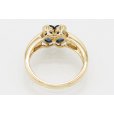 K18 サファイアダイアイリリング 1.13ct 0.20ct 4.70g　内側