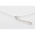 ミキモト　K18WG ダイアイリペンダントネックレス 0.07ct 3.00g　留め具