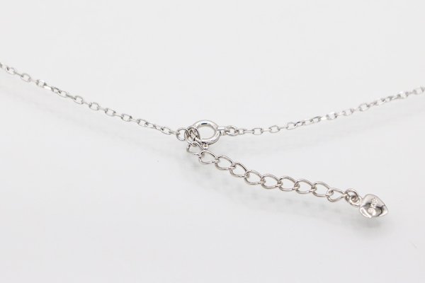 ミキモト　K18WG ダイアイリペンダントネックレス 0.07ct 3.00g　留め具