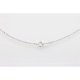 ミキモト　K18WG サファイアダイアイリペンダントネックレス 0.13ct 5.10g　留め具