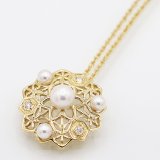 ミキモト　K18 パールダイアイリペンダントネックレス 8.50g