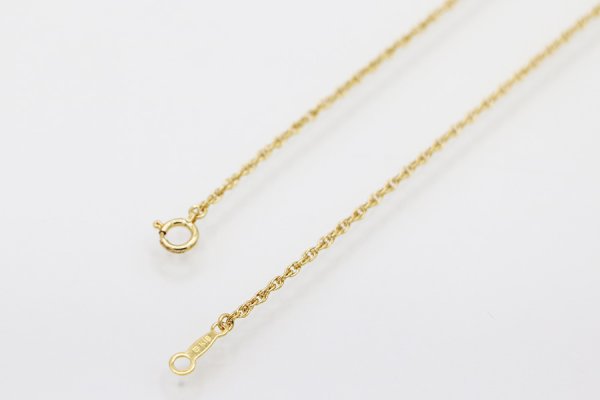 ミキモト　K18 パールダイアイリペンダントネックレス 8.50g　留め具外したイメージ