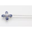 ミキモト　K18WG サファイアダイアイリペンダントネックレス 0.13ct 5.10g　サイド