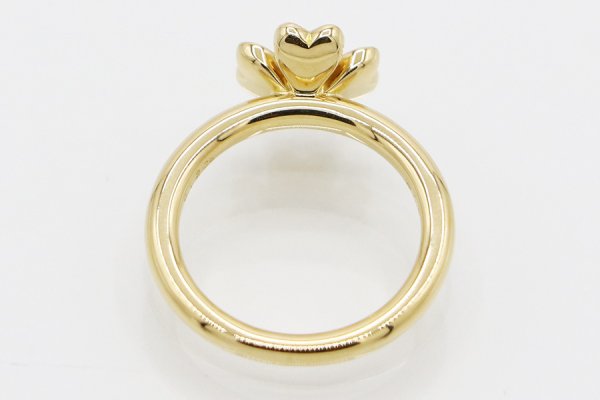 ミキモト　K18 ダイアイリリング 0.12ct 4.50g　内側
