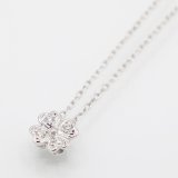 ミキモト　K18WG ダイアイリペンダントネックレス 0.07ct 3.00g