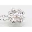 ミキモト　K18WG ダイアイリペンダントネックレス 0.07ct 3.00g　拡大