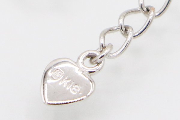 ミキモト　K18WG ダイアイリペンダントネックレス 0.07ct 3.00g　刻印