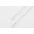 ミキモト　K18WG サファイアダイアイリペンダントネックレス 0.13ct 5.10g　留め具外したイメージ