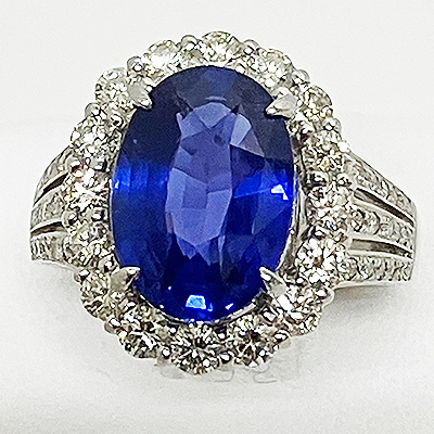 PT900 サファイアダイア入りリング 5.65 1.09 10.30g　買取