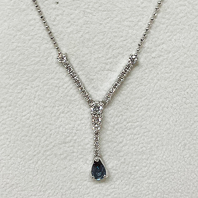 PT850/900 アレキサンドライトダイア入りネックレス 0.355 0.57 6.00g　買取