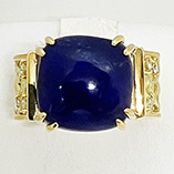 水野薫子 K18 ラピスラズリダイア入りリング 7.72 0.20 7.30g　買取
