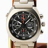 ジン　１４２ＴＩ　クロノグラフ　黒文字盤　チタンブレス　ＧＳＧ９限定　仕入れ