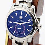 タグホイヤー　リンク　ＷＪＦ２１１Ｄ　黒文字盤　紫リング タイガー・ウッズ限定　仕入れ