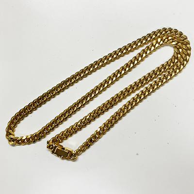 K18 喜平6面W ネックレス 100.30g 60cm　買取