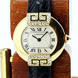 カルティエ エリプス アールデコウォッチ 1480 銀文字盤 ダイアラグ 質流れ