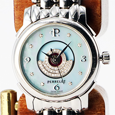 ペルレ レディーテンペスト L.TEMP-SSBBD 青シェル文字盤 買取