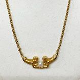 カレライカレラ 750YG パール付ネックレス 22.40g（天使）　買取