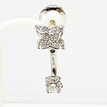 ルイ・ヴィトン 750WG モノグラム フラワー センターストーンダイアピアス 0.31 G-VVS1 買取